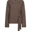 Red Button - Sweet knot - Brown