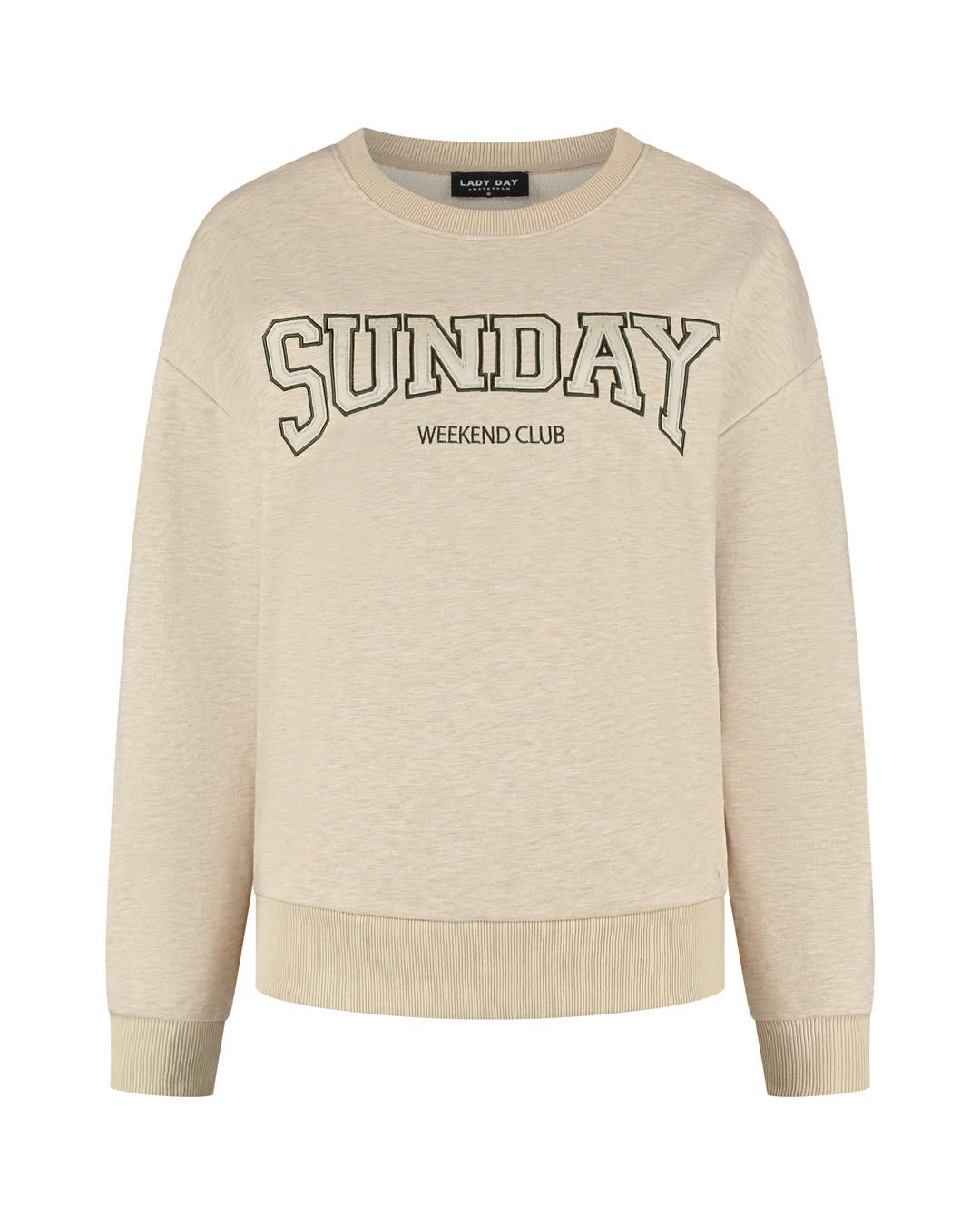Lady Day - Sunday melange Sweater - Vanilla melange