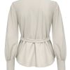 Triple Nine - Blouse cargo pockets and belt - Beige | Morgen in huis!