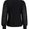Triple Nine - Blazer Cross Body Lace Sleeves - Black