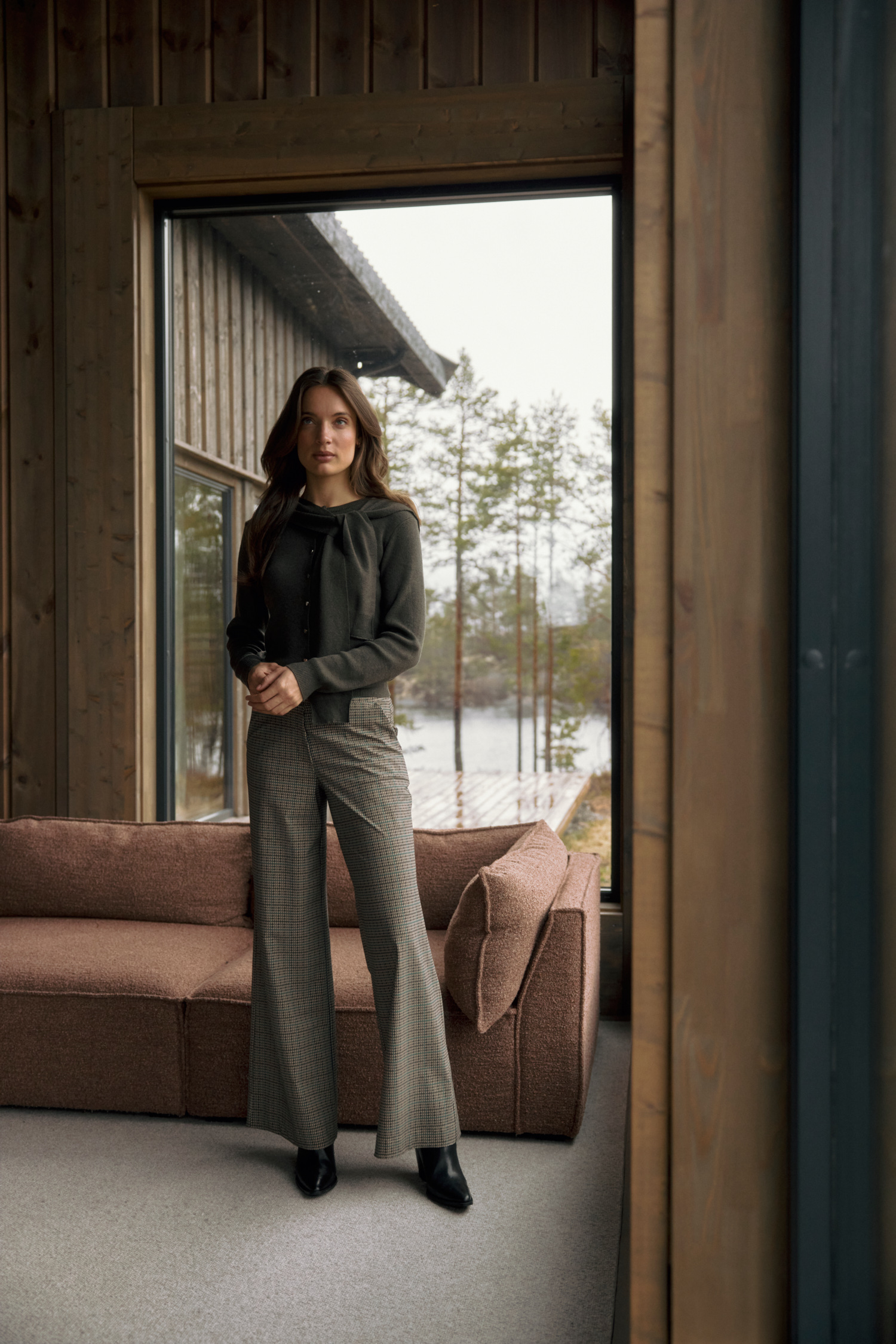 Lady Day - Mille Travel Trousers - Marin check print