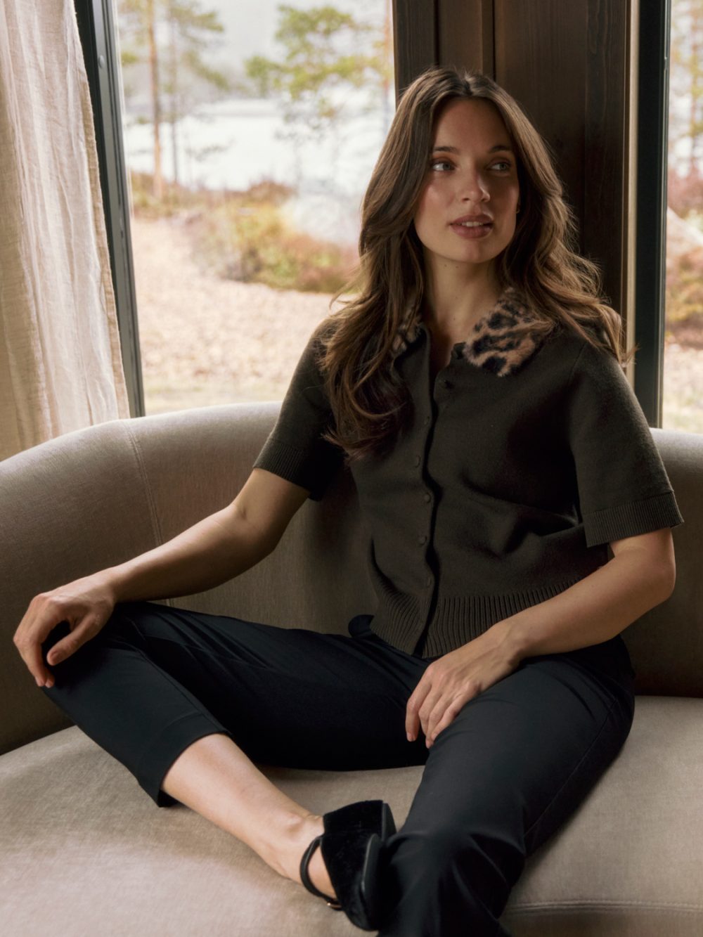 Lady Day - Marlot Cardigan - Deep forest