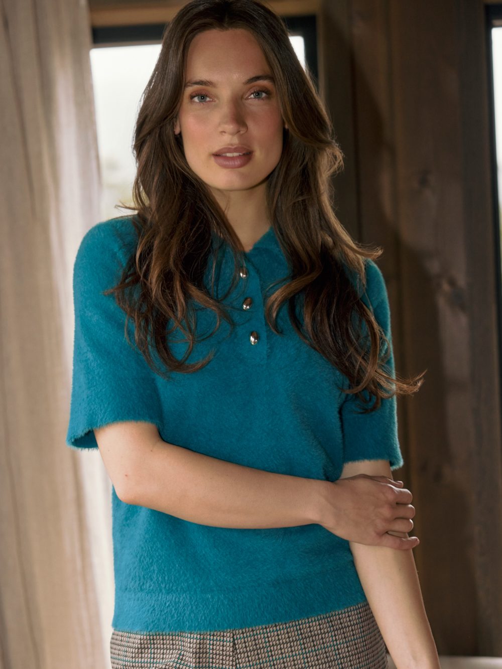 Lady Day - Tesely Sweater - Teal | Morgen in huis!