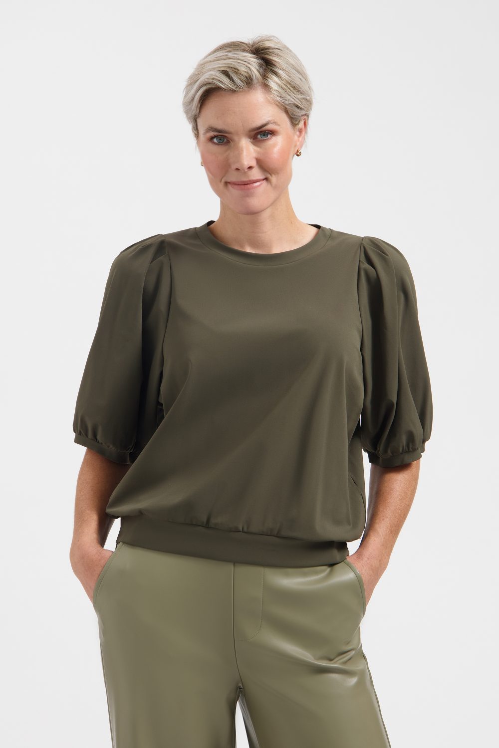 Lady Day - Amie Travel Top - Deep forest